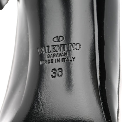 Valentino Garavani Patent Tonal One Stud 100mm Pumps 38 Black 8 of 8