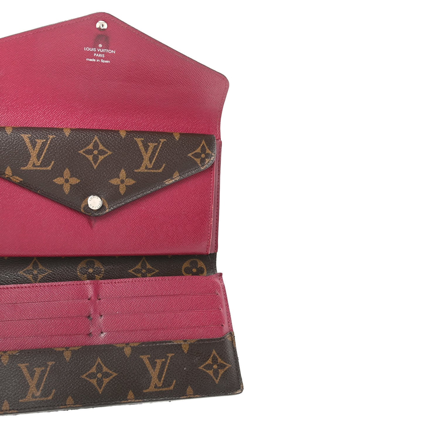 Monogram Epi Marie-Lou Long Wallet Fuchsia