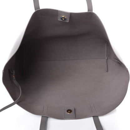 Saint Laurent Calfskin Large Shopping Tote Coal 6 of 11