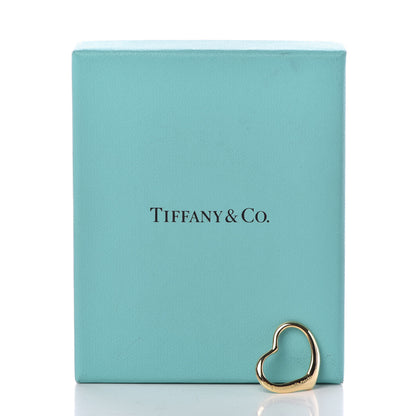 Tiffany 18K Yellow Gold Elsa Peretti Large Open Heart Pendant 4 of 4