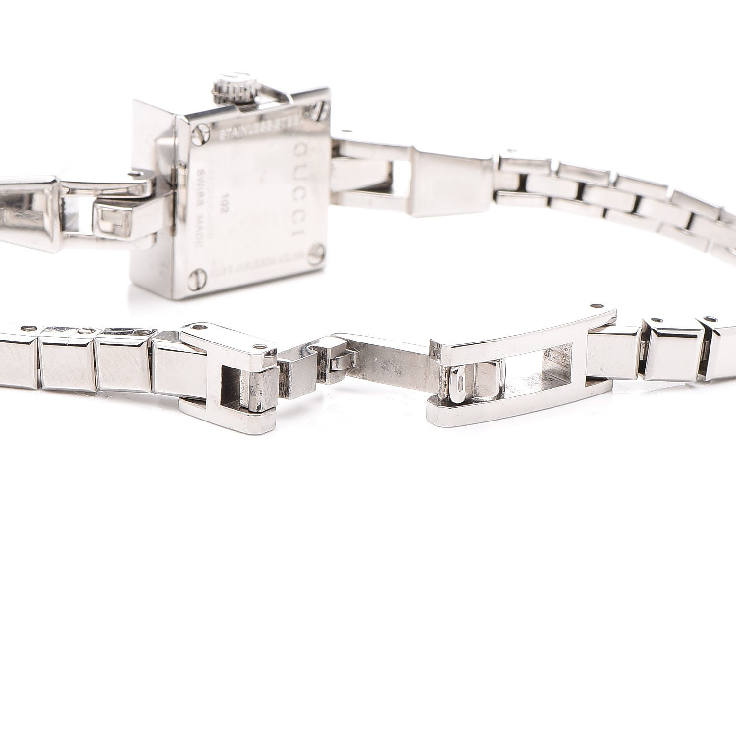 Gucci Stainless Steel Diamond 14mm 102 G-Mini Quartz Watch 6 of 6