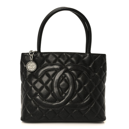 Chanel Caviar Quilted Medallion Tote Black 1 of 11