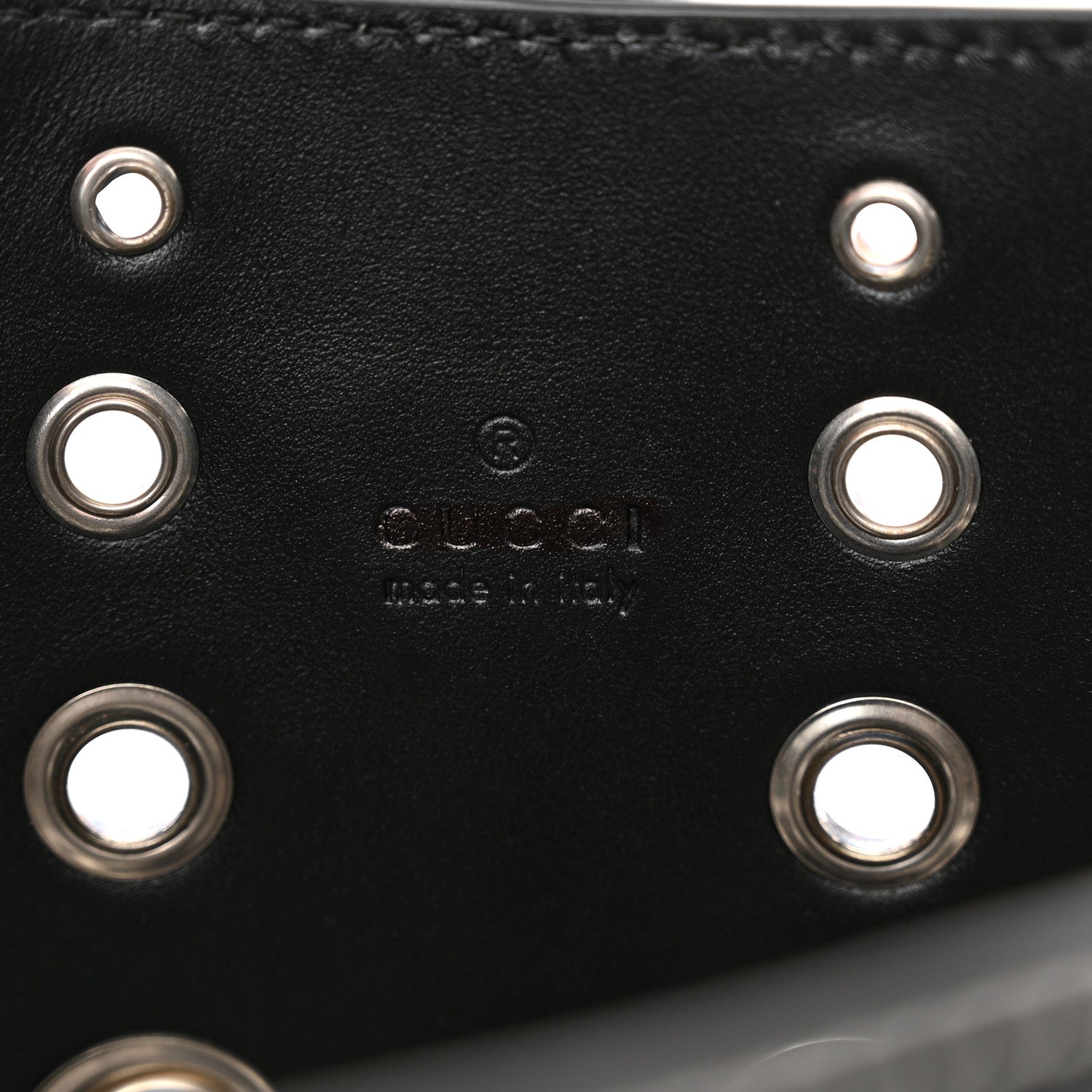 Gucci Calfskin Ha Ha Ha Jackie 1961 Eyelet Hobo Black 6 of 13