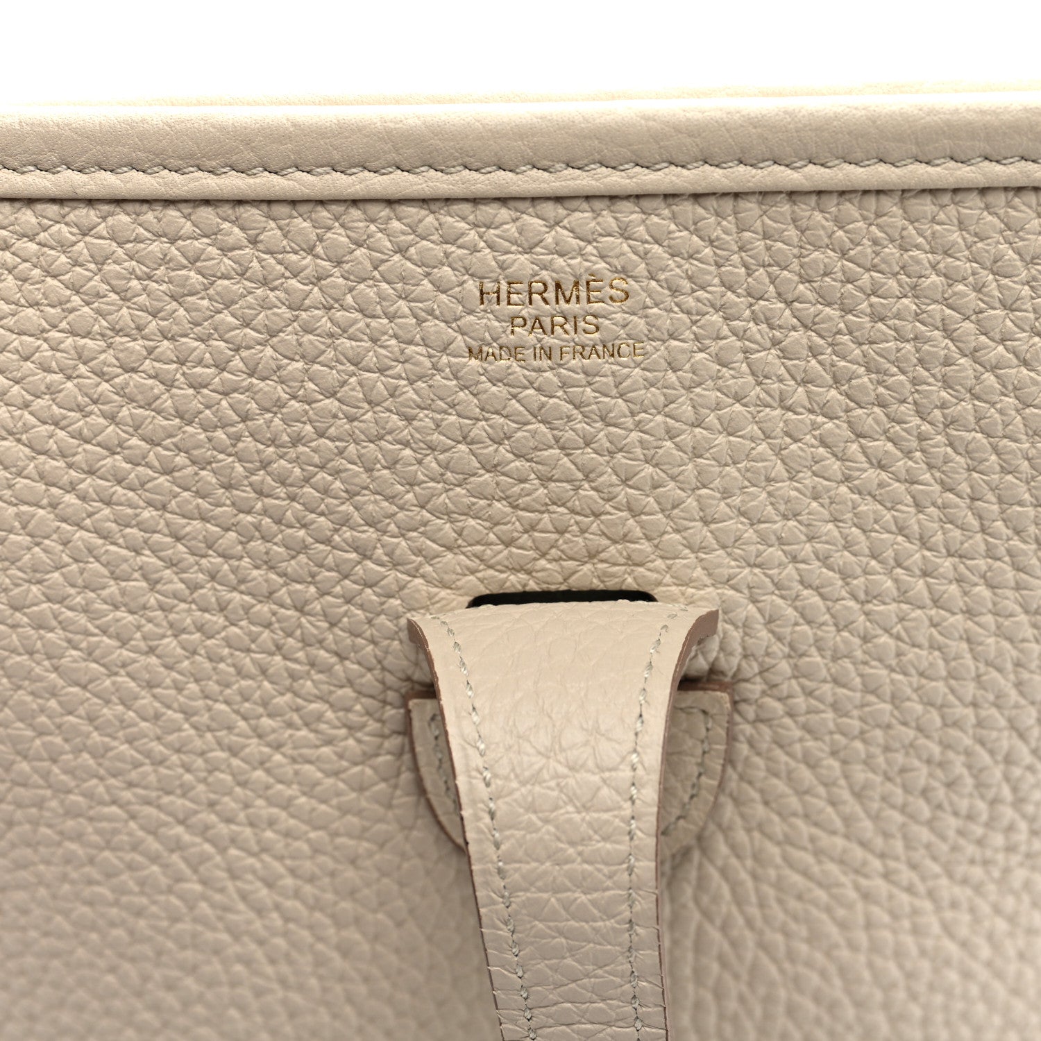 Hermes Taurillon Clemence EVELYNE III PM Beton 6 of 10