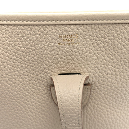 Hermes Taurillon Clemence EVELYNE III PM Beton 6 of 10