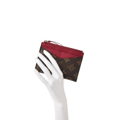 Louis Vuitton Monogram Zipped Card Holder Fuchsia 2 of 7