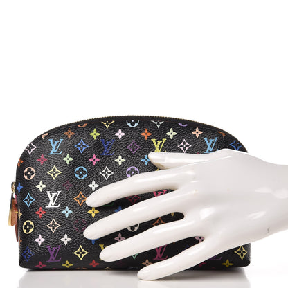 Louis Vuitton Monogram Multicolor Cosmetic Pouch Black Grenade 2 of 6