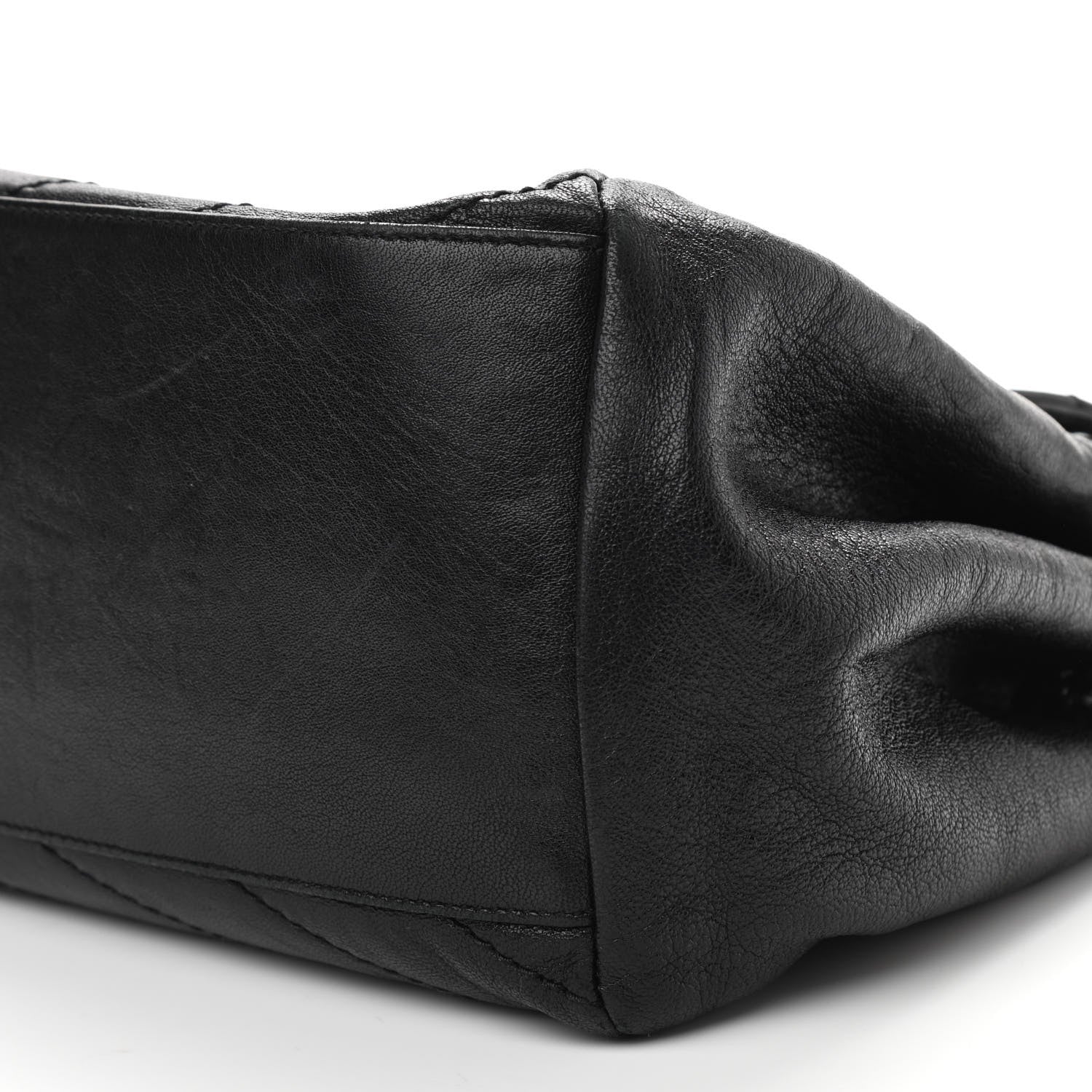 Saint Laurent Vintage Lambskin Chevron Monogram Medium Nolita Black 10 of 10