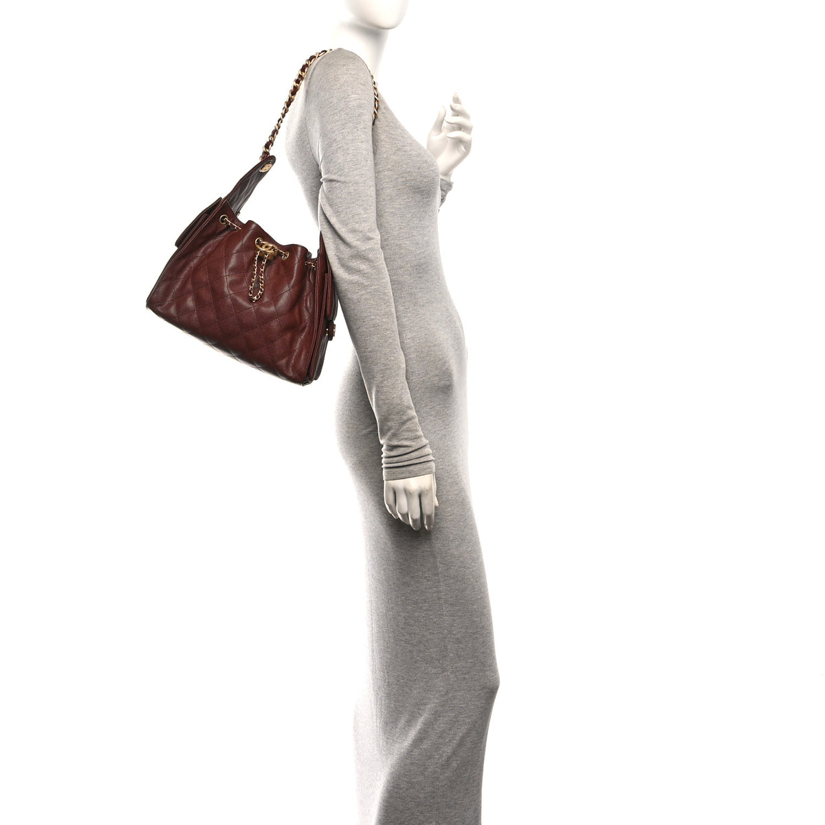 Chanel Caviar Quilted Small Chanel 25 Handbag Brown 2 of 11