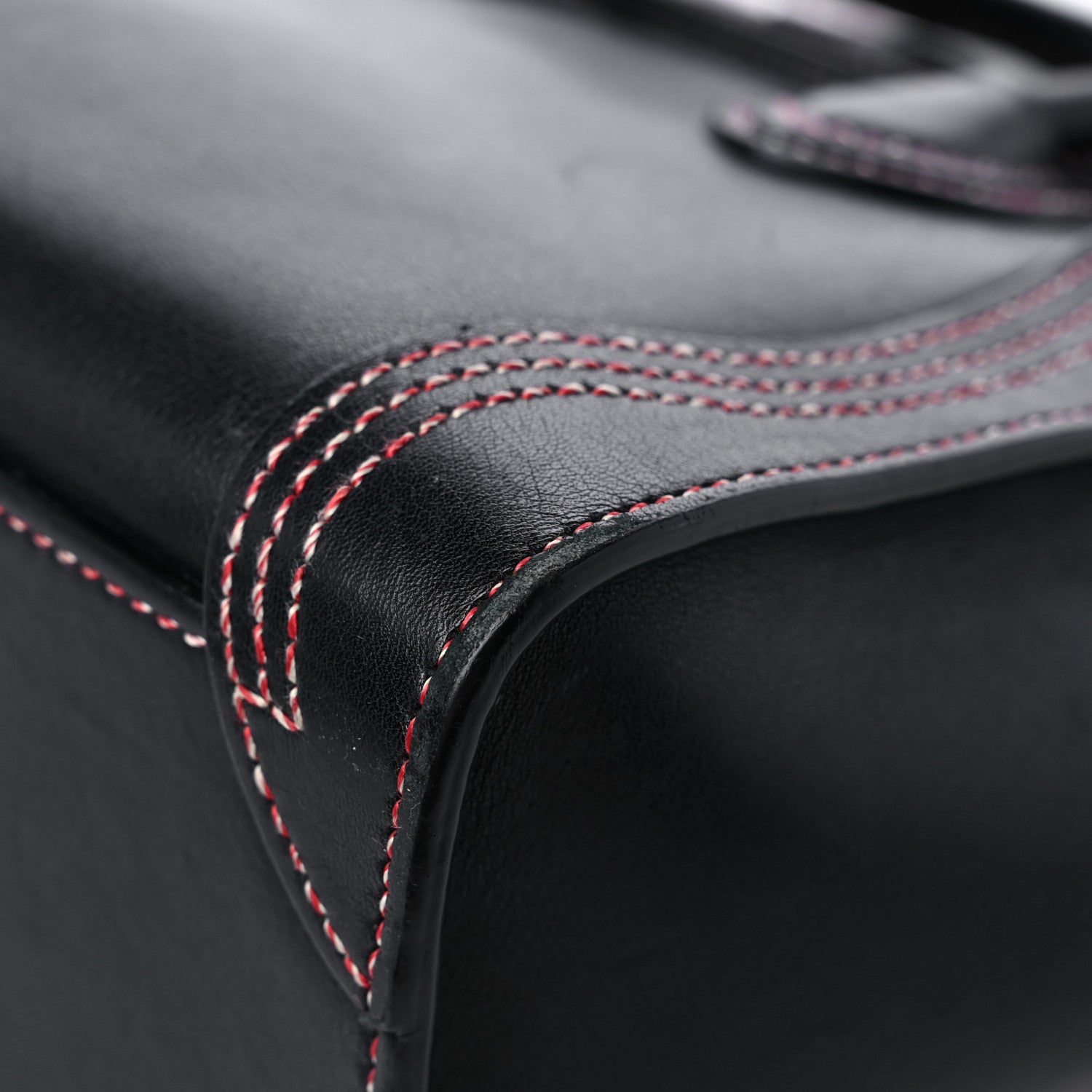 Celine Shiny Smooth Calfskin Stitched Nano Luggage Black Multicolor 10 of 18