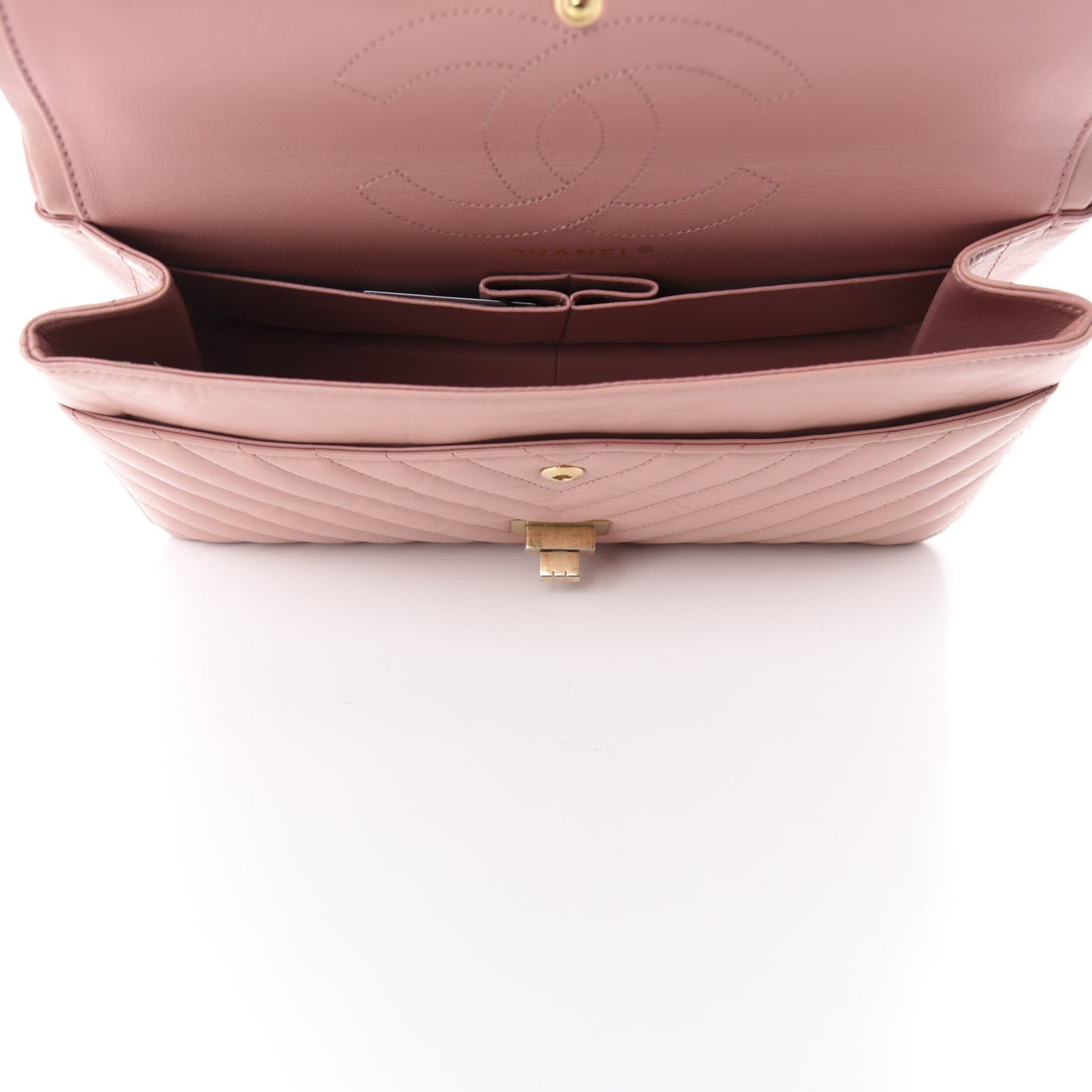 Aged Calfskin Chevron Quilted 2.55 Reissue 226 Flap Light Pink