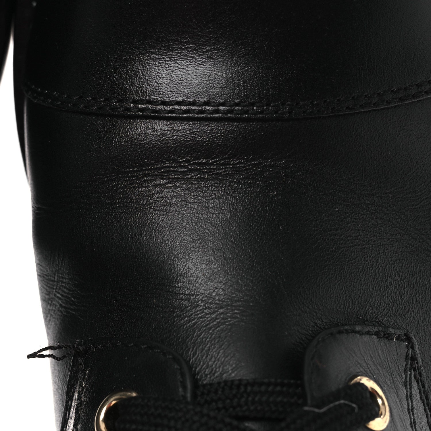 Louis Vuitton Calfskin Flat Ranger Boots 36.5 Black 10 of 11