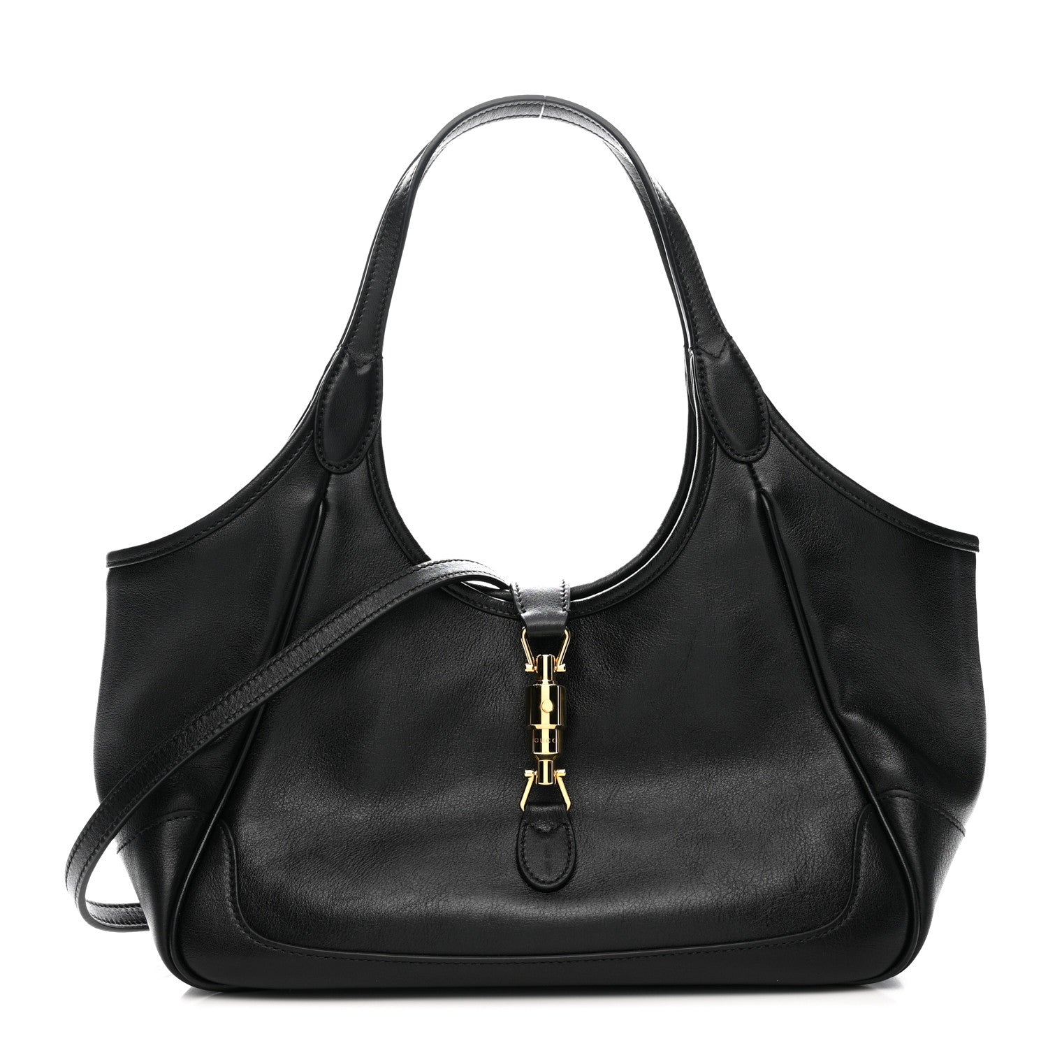 Gucci Soft Calfskin Small Mercato Tote Bag Black 1 of 12