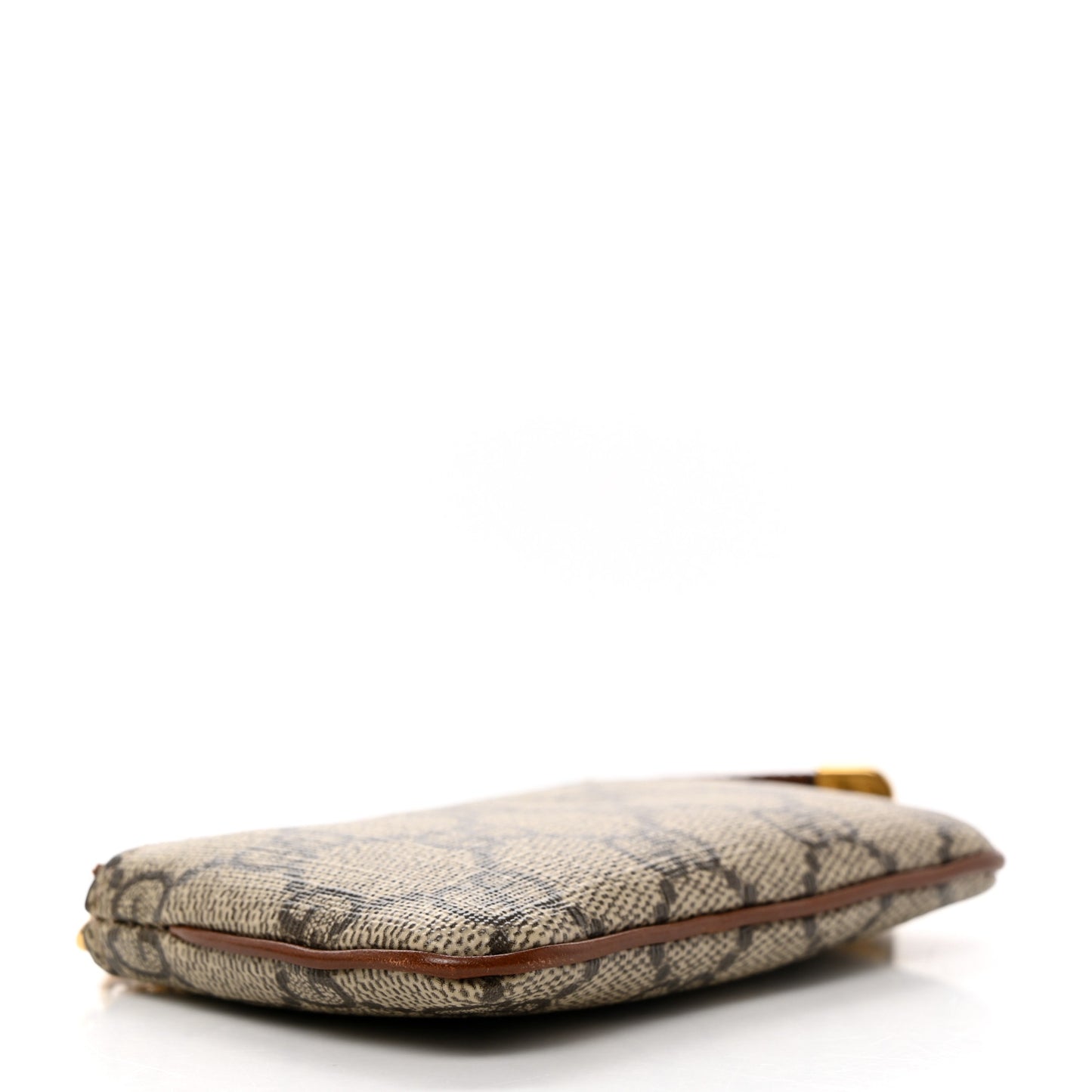GG Supreme Monogram Key Case Brown