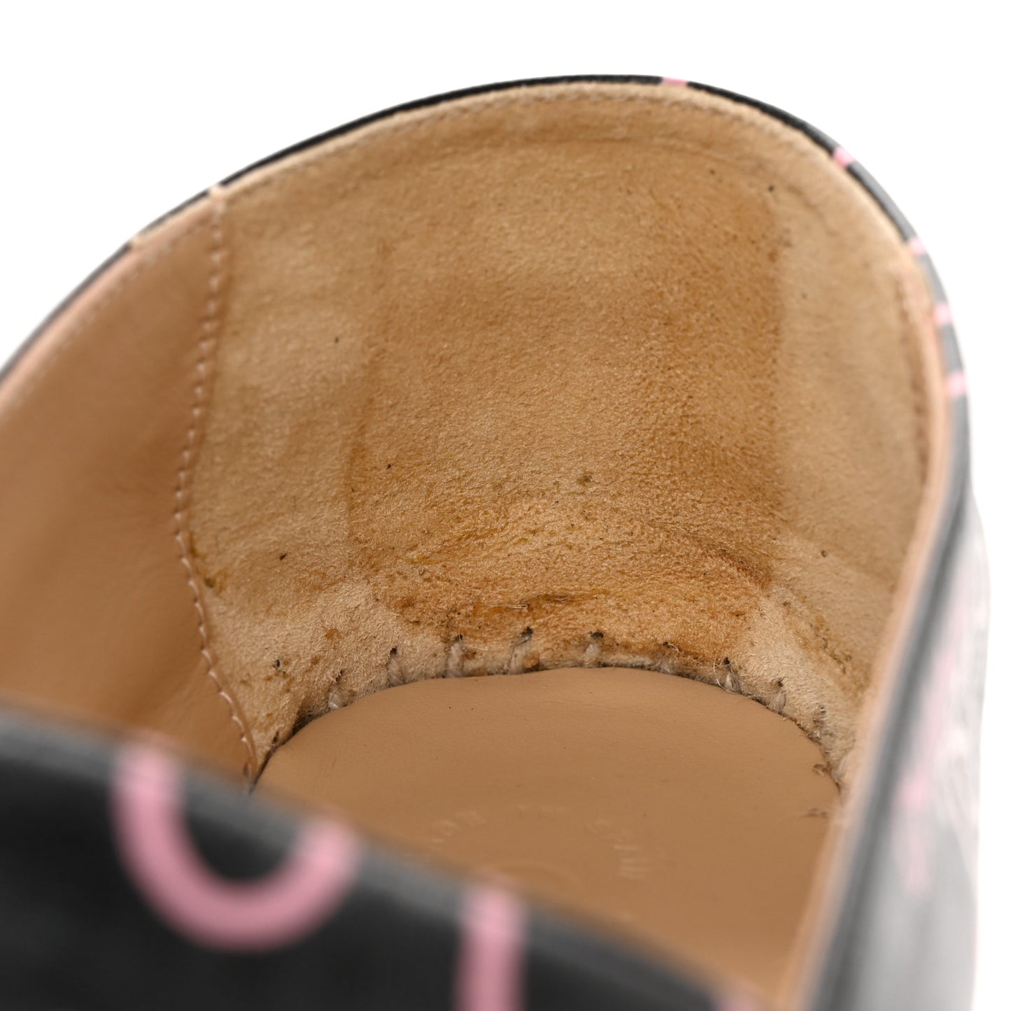 Lambskin Grosgrain Printed Espadrilles 38 Multicolor Black