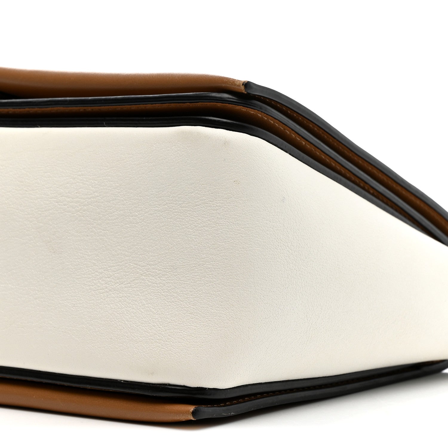 Celine Shiny Smooth Calfskin Medium Frame Shoulder Bag Tan Optic White 11 of 15