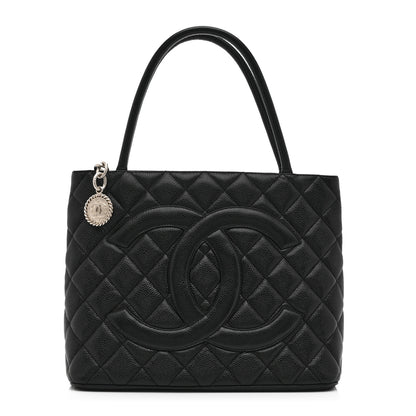 Chanel Caviar Quilted Medallion Tote Black 1 of 10