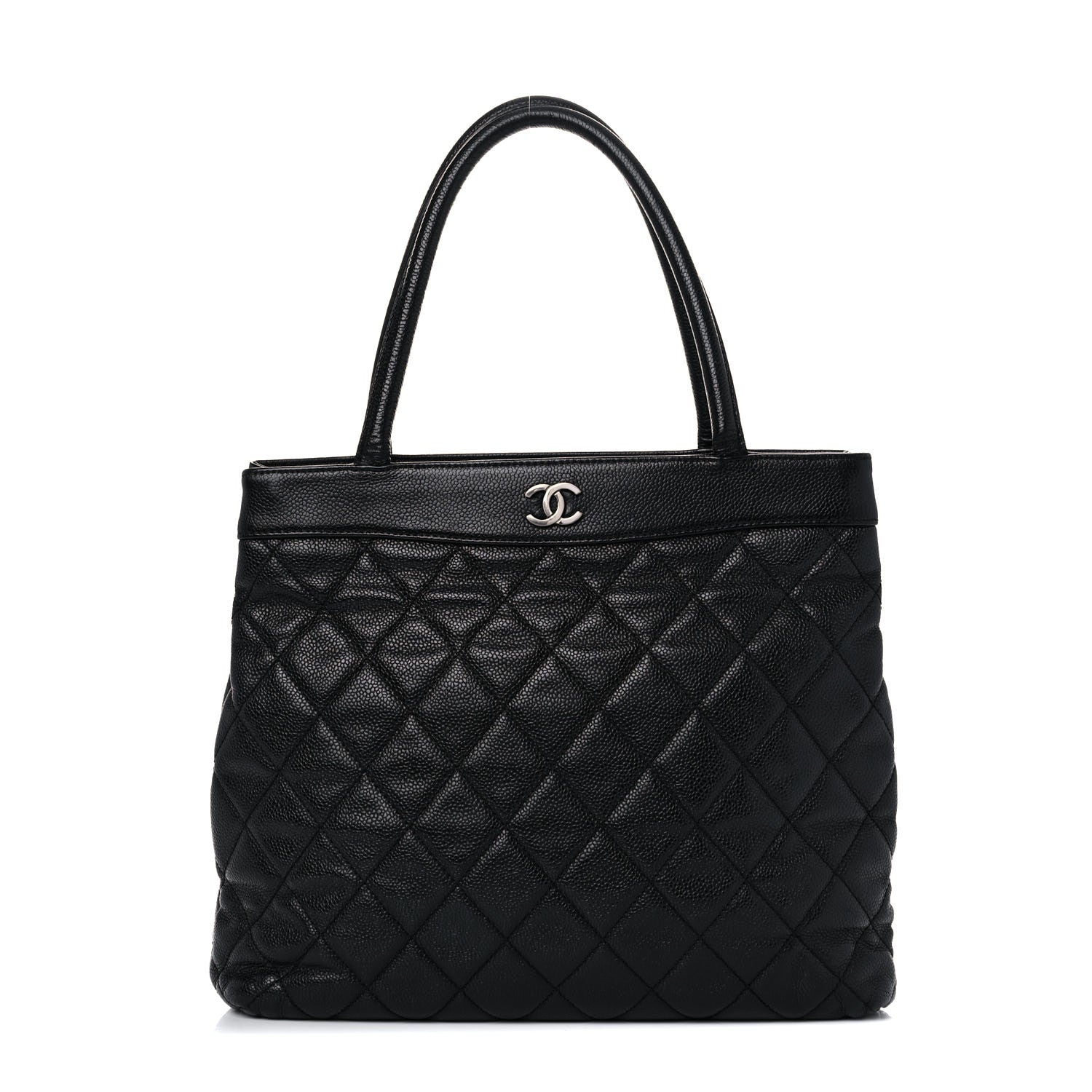 Chanel Caviar Quilted CC Shopping Tote Black 1 of 16