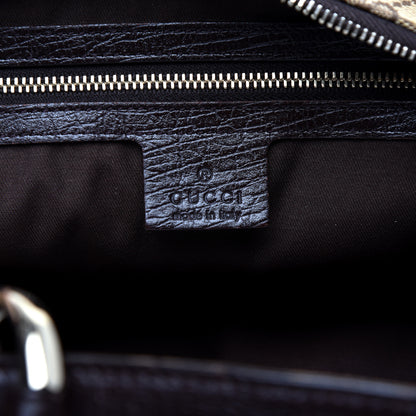 Gucci Monogram Medium Horsebit Chain Hobo Dark Brown 8 of 10