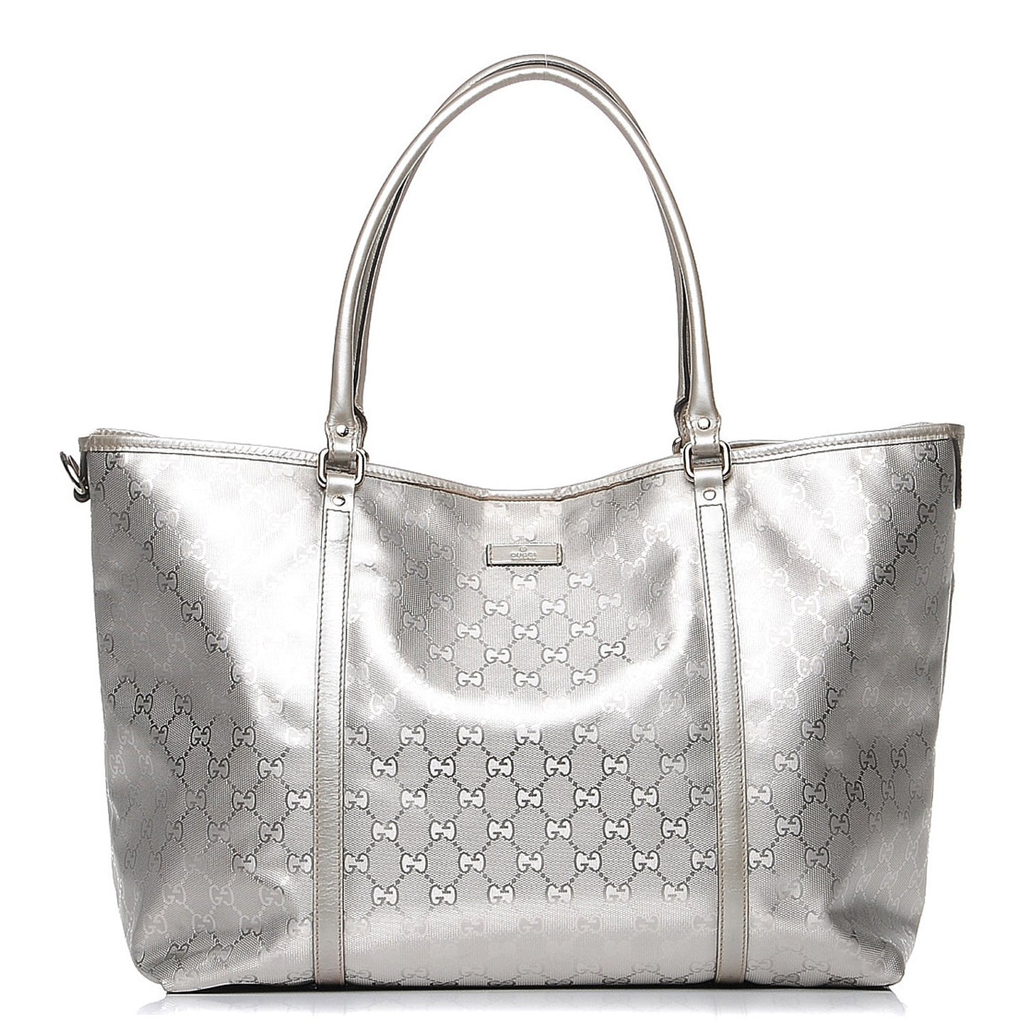Imprime Monogram Large Joy Tote Silver