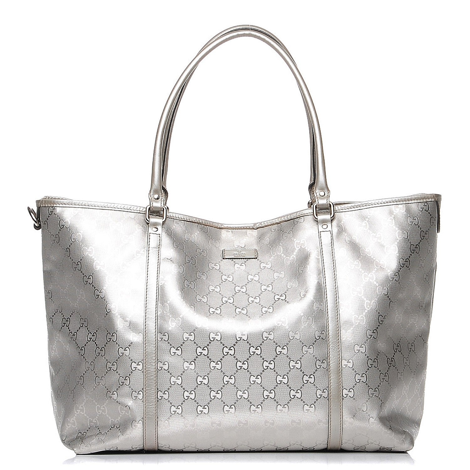 Gucci Imprime Monogram Large Joy Tote Silver 2 of 14