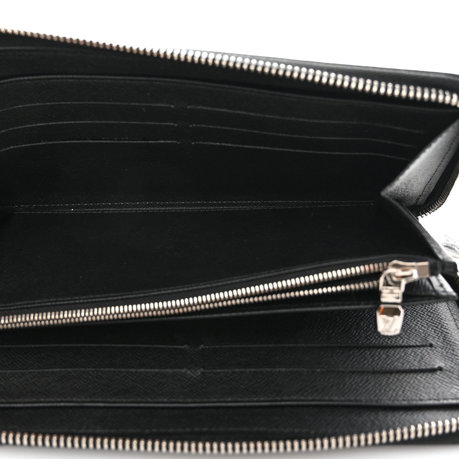 Louis Vuitton Taiga Zippy Organizer Wallet Black 6 of 10