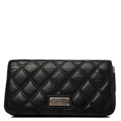 Chanel Aged Calfskin Quilted Paris New York PNY Wallet Black 1 of 10