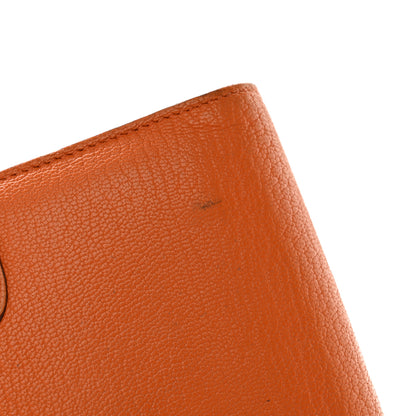 Hermes Chevre Mysore Kelly Longue Wallet Orange 12 of 16