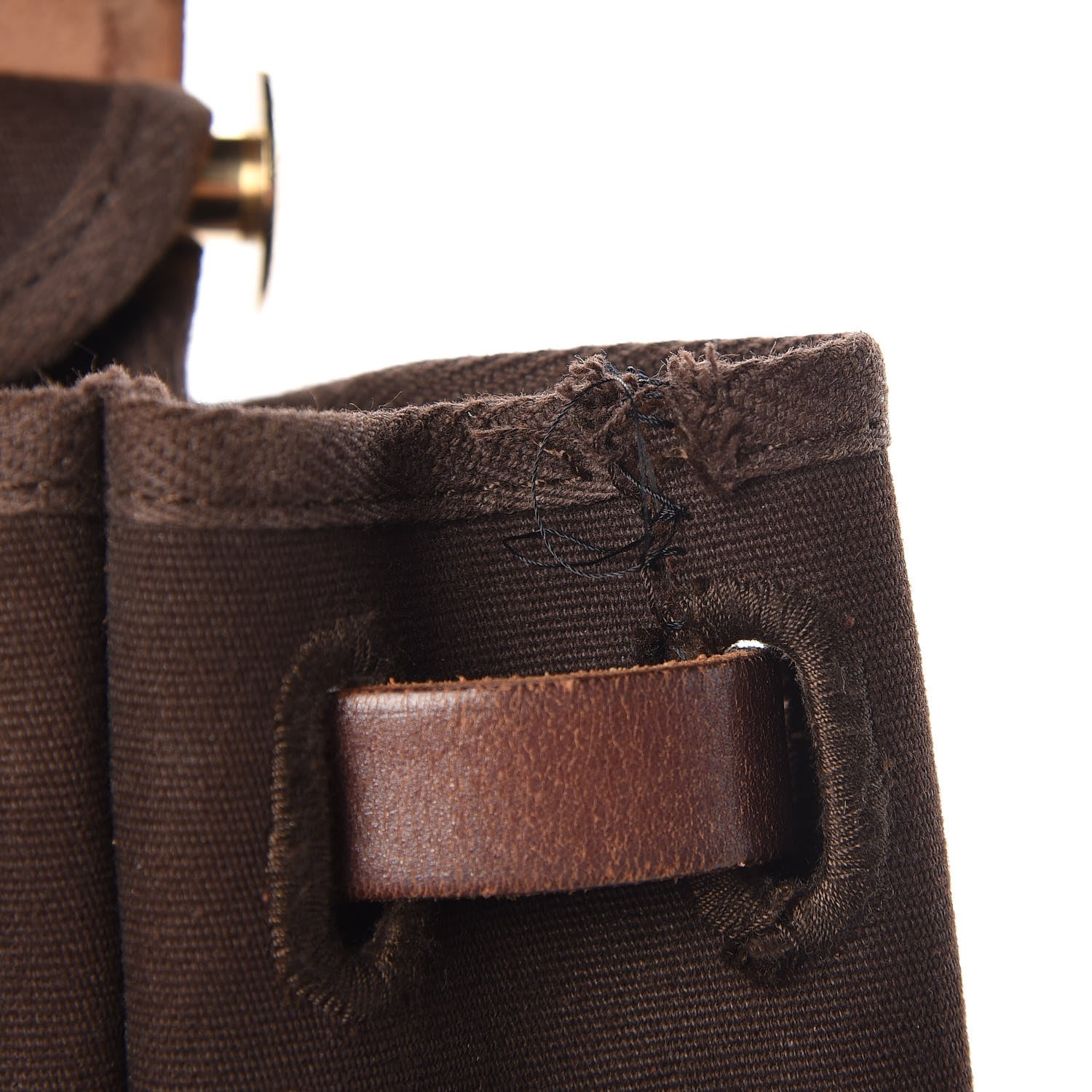 Hermes Toile Vache Calfskin Herbag 30 PM Backpack Havane 10 of 11