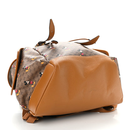 Gucci X DISNEY Mini Vintage GG Supreme Monogram Mickey Mouse Medium Backpack Beige Vintage Sun Oil 4 of 9