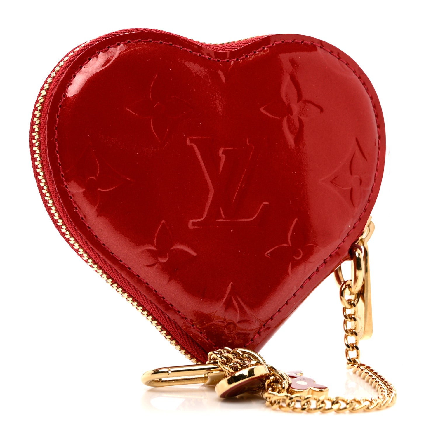 Louis Vuitton Vernis Coeur Heart Coin Purse Pomme D'Amour 3 of 6