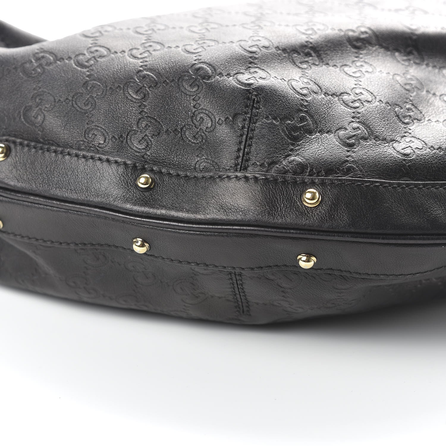 Gucci Guccissima Large Biba Hobo Black 5 of 9
