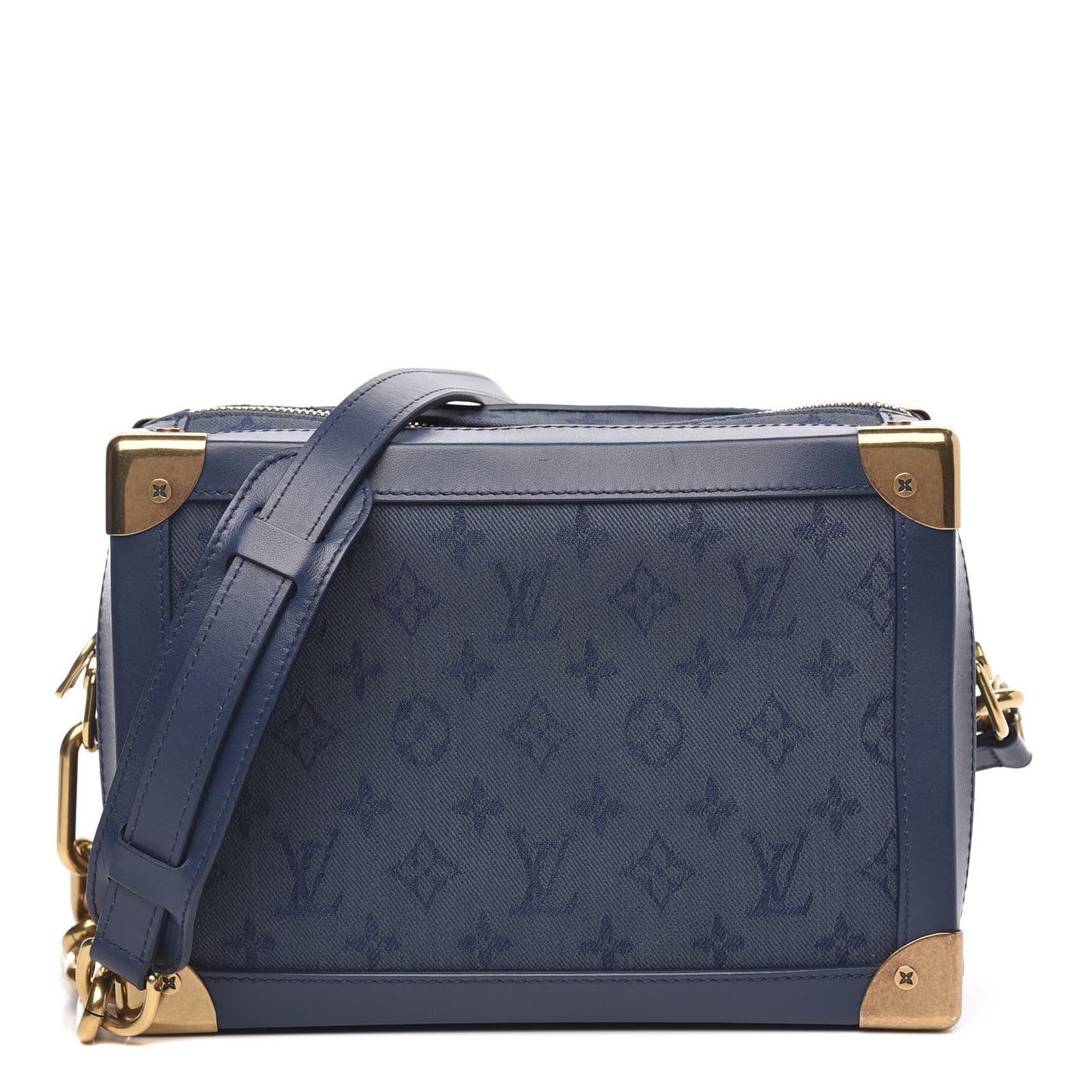 Denim Monogram Soft Trunk Navy