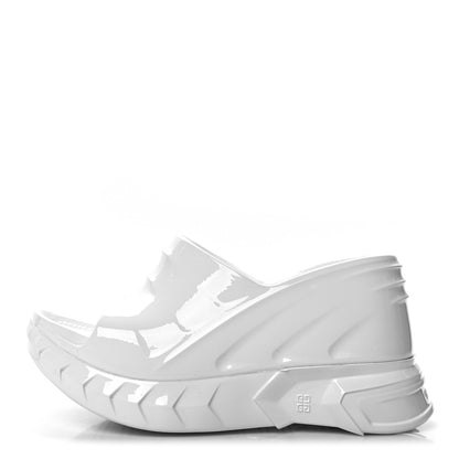 Givenchy Rubber Marshmallow Wedge Slides 37 White 1 of 10