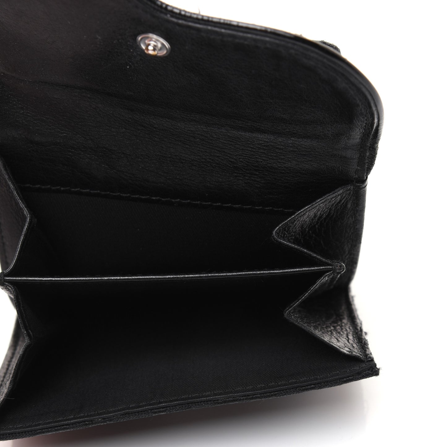 Monogram Compact Saddle Wallet Black