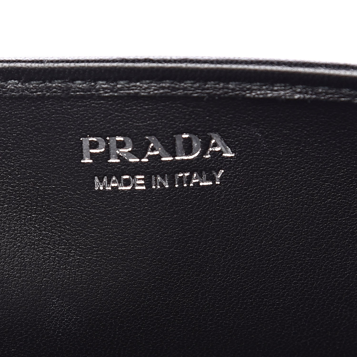 Prada Nappa Impunture Diagramme Chain Wallet Black 6 of 12