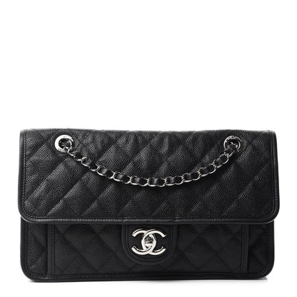 Chanel Caviar Quilted Medium French Riviera Flap Black 1 of 12