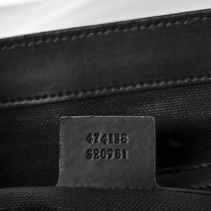 Gucci GG Supreme Monogram Web Flap Messenger Bag Black Grey 7 of 10