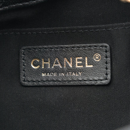 Chanel Caviar Quilted Rolled Up Bucket Drawstring Bag Black 6 of 10