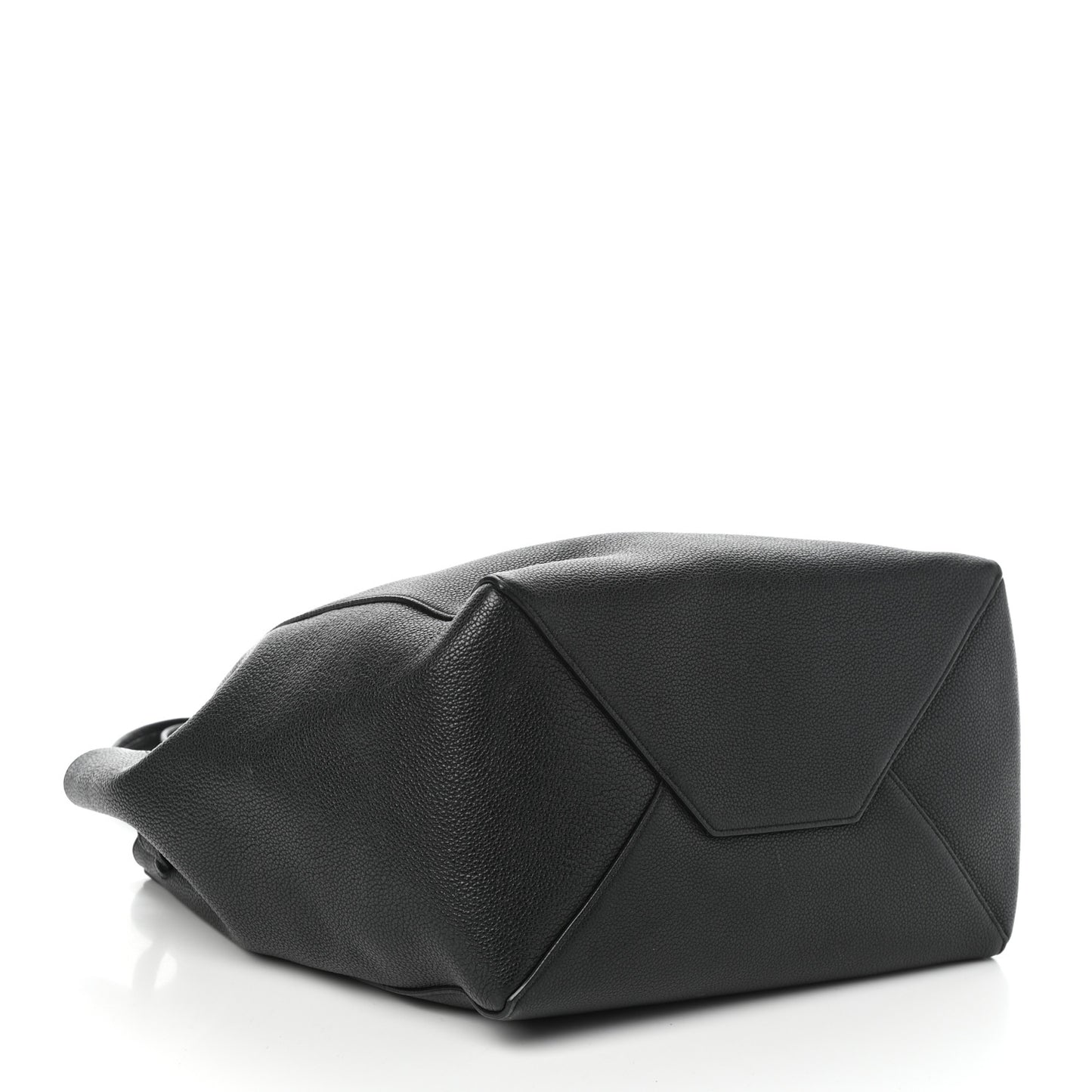 Soft Grained Calfskin Small Belt Cabas Phantom Black
