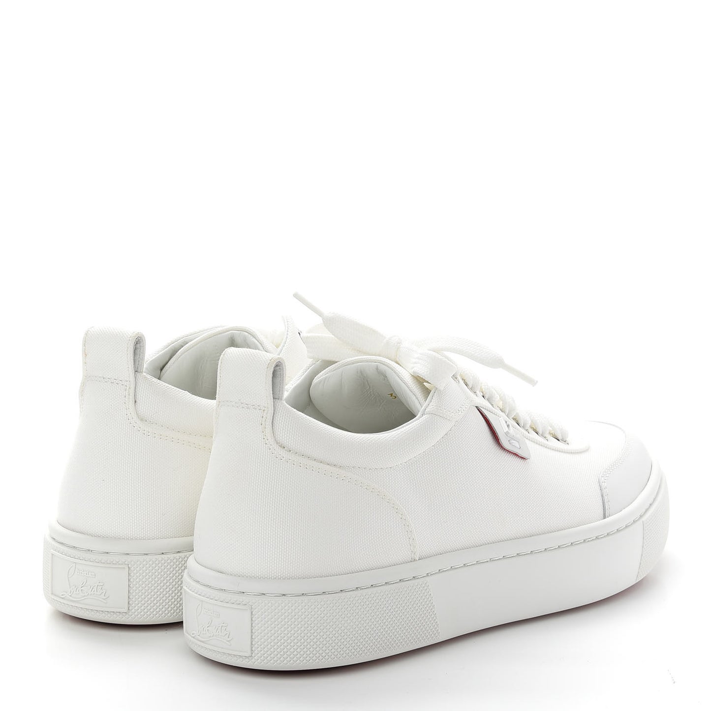 Toile Calfskin Simplerui Flat Sneakers 39.5 White