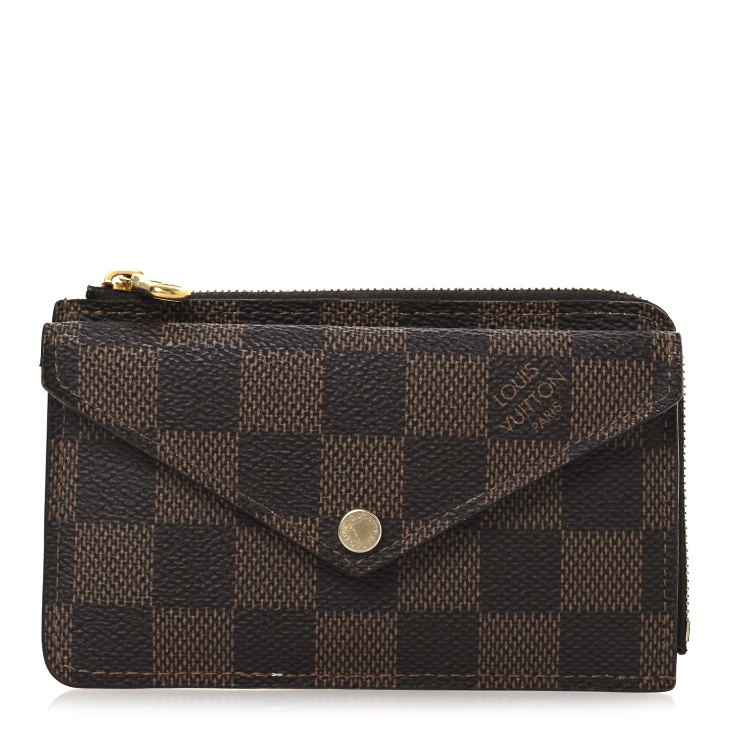 Damier Ebene Recto Verso Card Holder Rose Ballerine