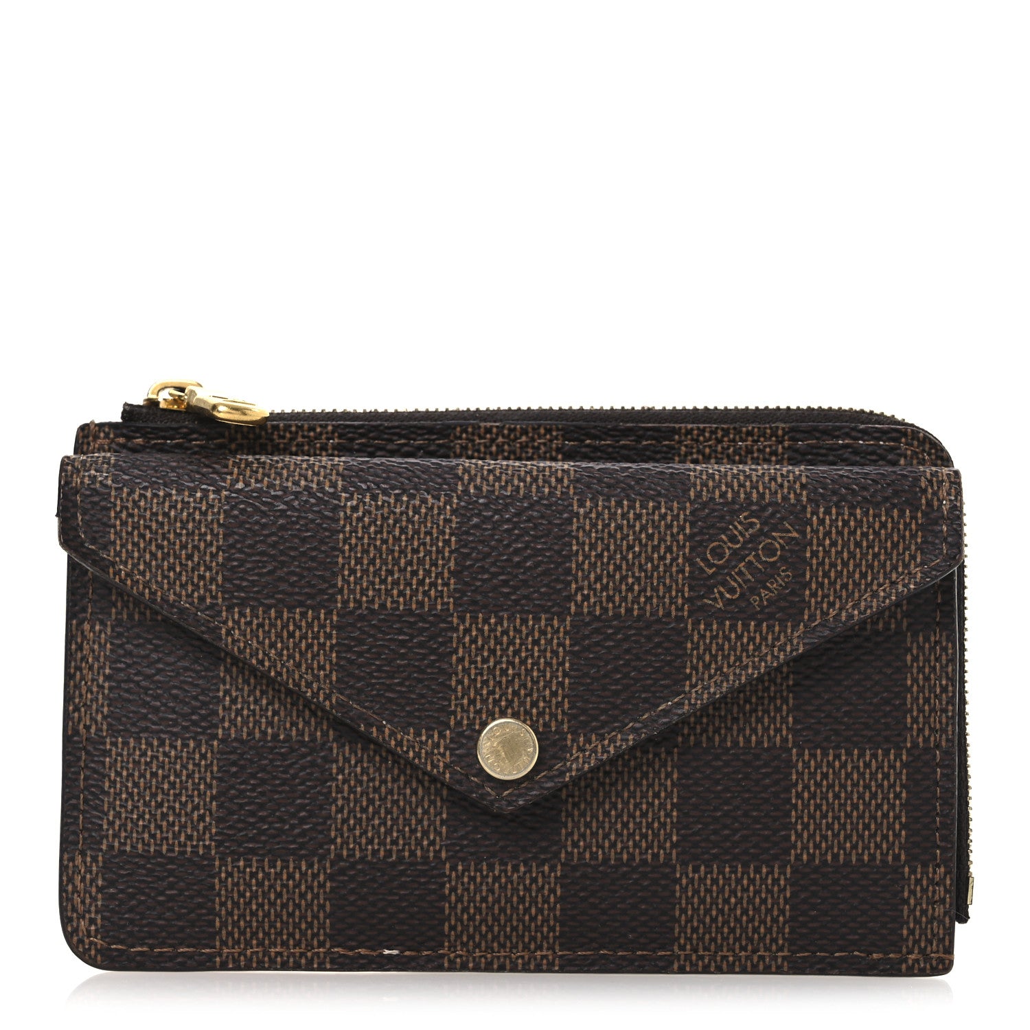 Louis Vuitton Damier Ebene Recto Verso Card Holder Rose Ballerine 1 of 9