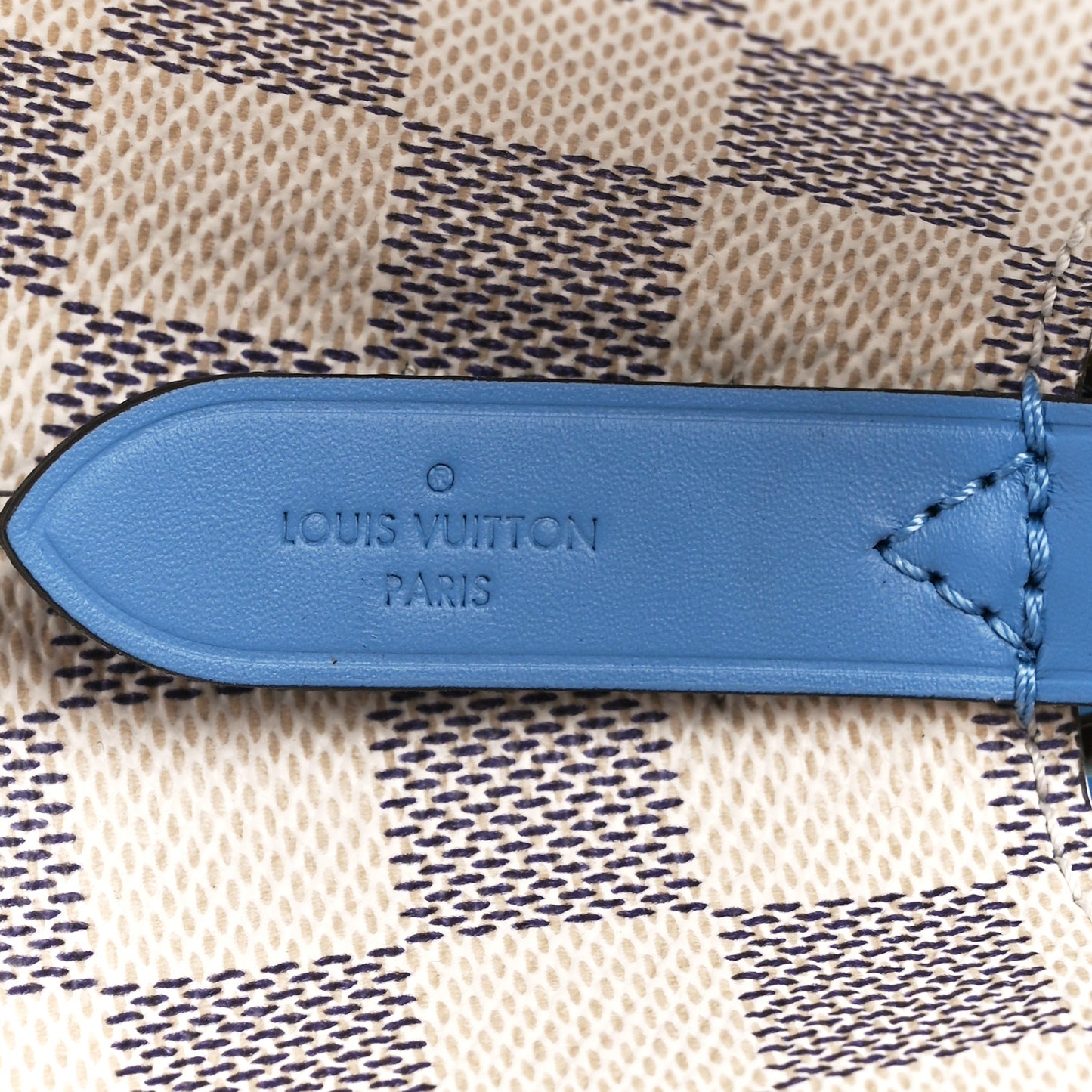 Damier Azur Neonoe MM Bleuet