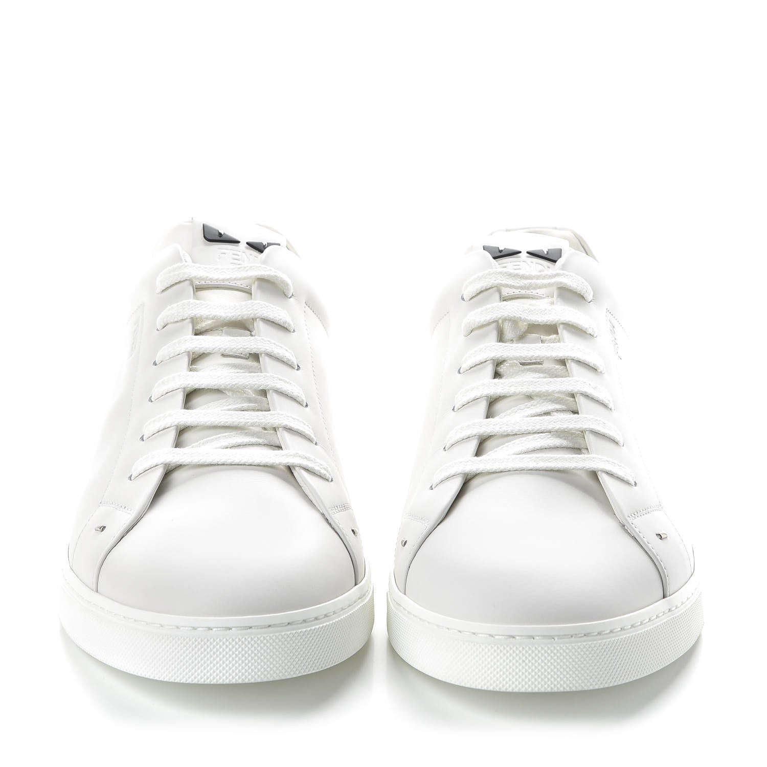 Fendi Calfskin Monster Micro Bag Bugs Mens Low Top Sneakers 12 White 2 of 9