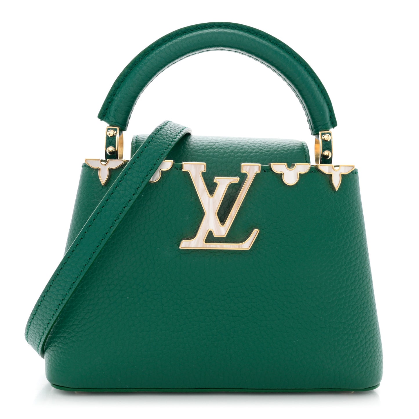 Taurillon Embellished Flower Crown Mini Capucines Green