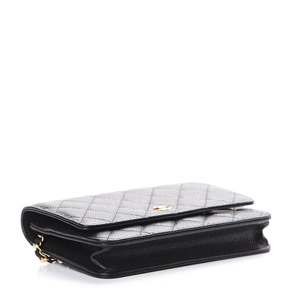 Chanel Caviar Quilted Wallet On Chain WOC Black 3 of 11