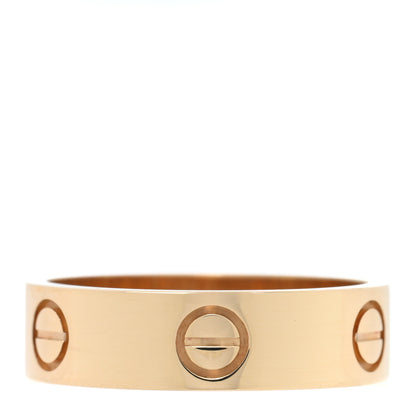 Cartier 18K Yellow Gold 5.5mm LOVE Ring 56 7.5 3 of 5