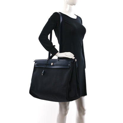 Hermes Toile Vache Hunter Herbag 50 Black 2 of 10