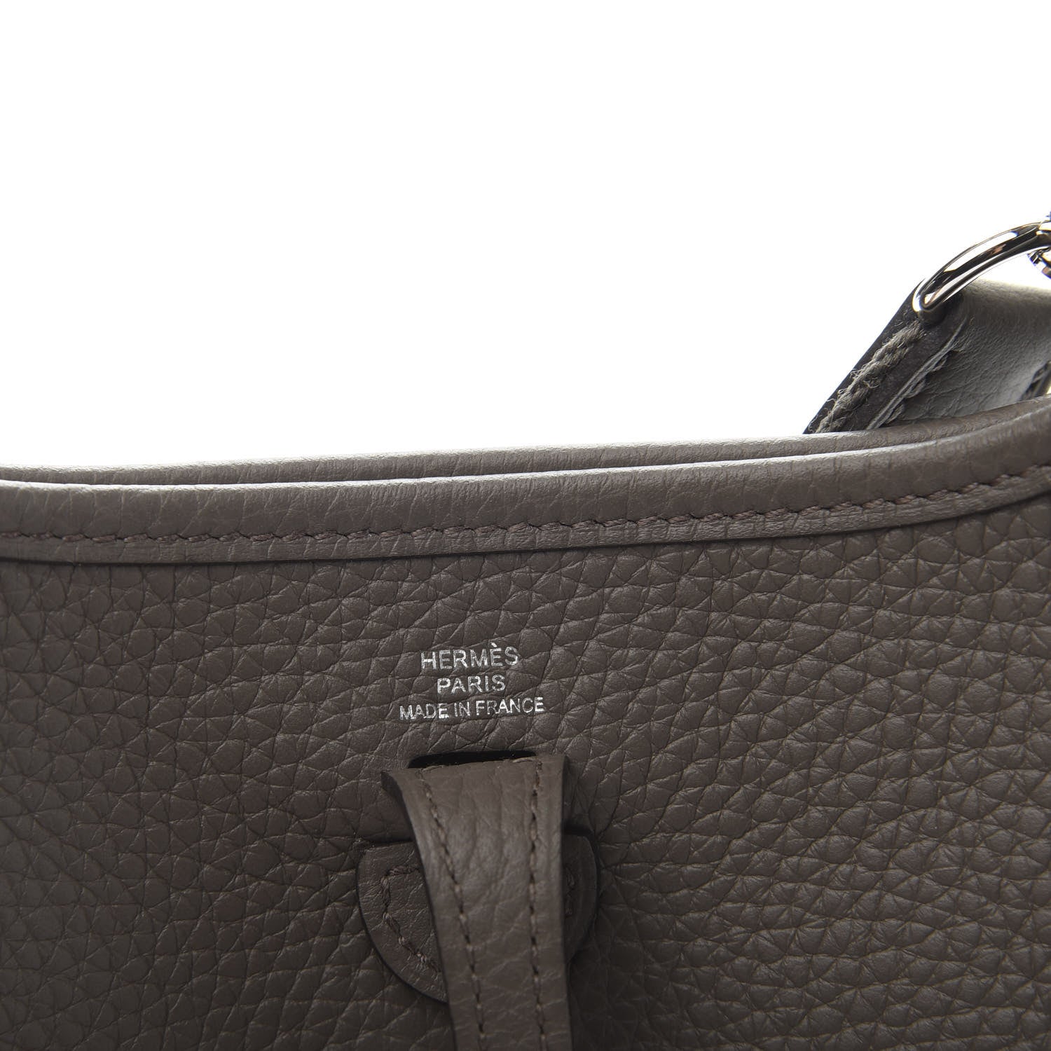 Hermes Taurillon Clemence Evelyne TPM Etain 9 of 12